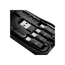 KIT USB-C XTECH XTC-570 ESTUCHE ADAP USB-A/M-USB/LIGHTNING/NEGRO