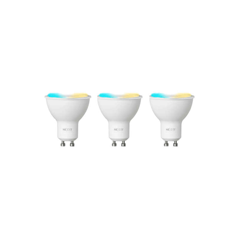 IOT NEXXT KIT 3 FOCO BLANCO 220V 4W MR16 GU10 CALIDA/FRIA NHB-W320 IOT NEXXT KIT 3 FOCO BLANCO 220V 4W MR16 GU10 CALIDA/FRIA NHB-W320