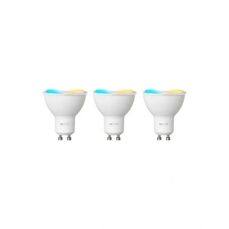 IOT NEXXT KIT 3 FOCO BLANCO 220V 4W MR16 GU10 CALIDA/FRIA NHB-W320