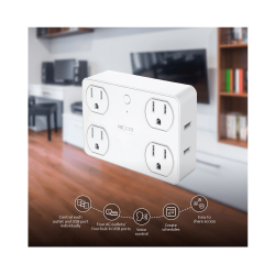 IOT NEXXT ENCHUFE 4 TOMA NEMA + 4 USB/15A NHP-T610