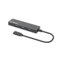 HUB USB-C 3.2 MANH 164924 4 PORT/5GBPS NEGRO