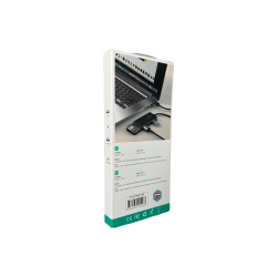 HUB USB-A 3.0 FTX-HUBT1-PB 4 PORT/5GBPS/USB-C NEGRO 115533