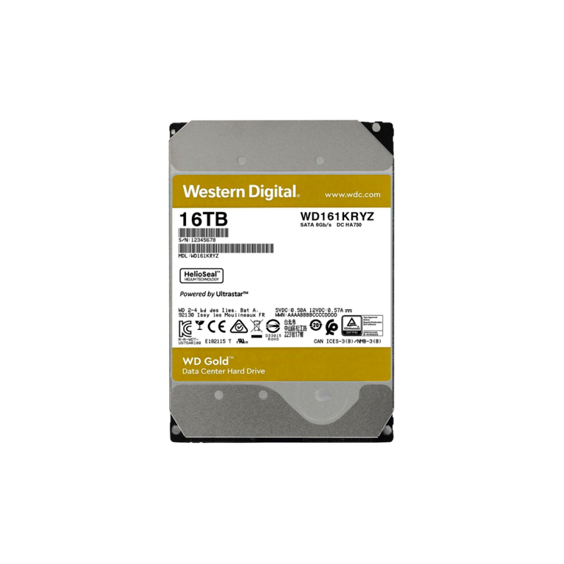 HD SATA3 16TB WD GOLD ENTERPRISE 7200 512MB WD161KRYZ GARANTIA BR HD SATA3 16TB WD GOLD ENTERPRISE 7200 512MB WD161KRYZ GARANTIA BR