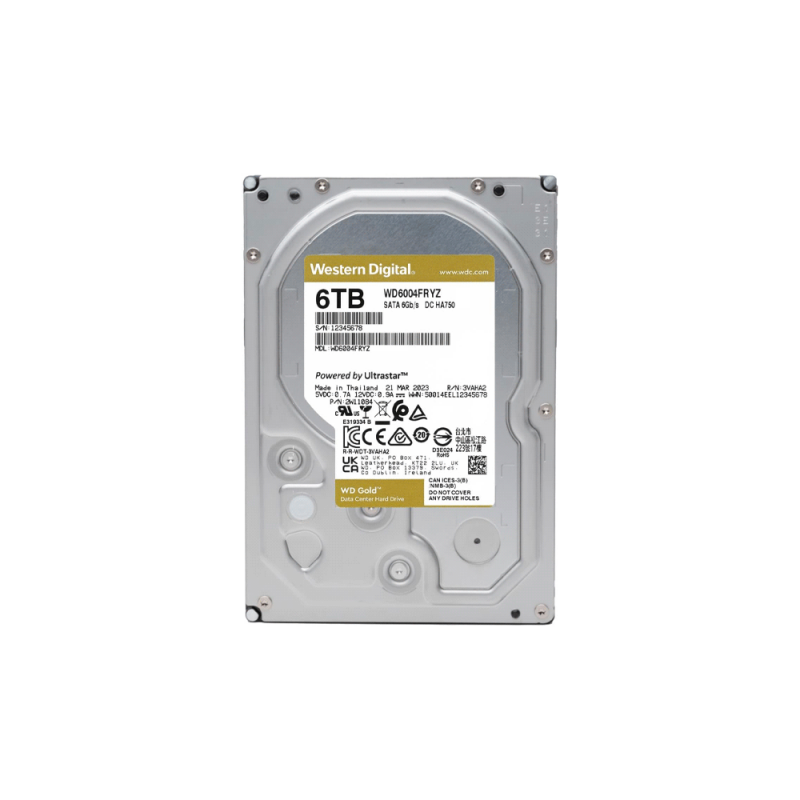 HD SATA3 6TB WD GOLD ENTERPRISE 7200 256MB WD6004FRYZ GARANTIA BR HD SATA3 6TB WD GOLD ENTERPRISE 7200 256MB WD6004FRYZ GARANTIA BR