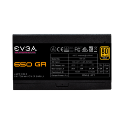 FUENTE  650W EVGA SUPERNOVA GA 80PLUS GOLD FULL MODULAR 220-GA-0650-X1