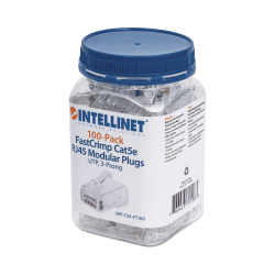 CONECTOR RJ45 CAT 5E 100UN POTE 791083 INTELLINET
