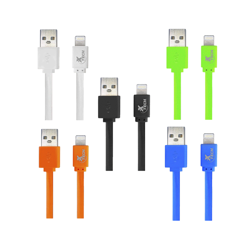 CABLE LIGHTNING XTG-236 XTECH ON-THE-GO 1M BLA/NEG/VER/AZU/NAR UNIDAD CABLE LIGHTNING XTG-236 XTECH ON-THE-GO 1M BLA/NEG/VER/AZU/NAR UNIDAD