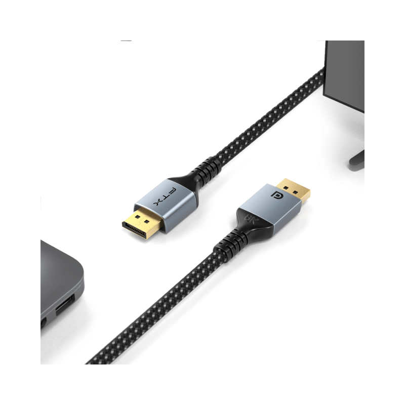 CABLE DP-DP M/M 1M FTX-DP8K-AG1 8K/60HZ/1.4/32GBPS NEGRO BOLSA 115755 CABLE DP-DP M/M 1M FTX-DP8K-AG1 8K/60HZ/1.4/32GBPS NEGRO BOLSA 115755