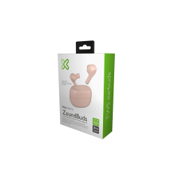 AURI EARPHONE KTE-250PK KLIP ZOUNDBUDS BT/MIC/TWS/TOUCH/QI/IPX4/ROSA
