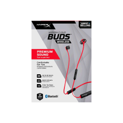AURI EARPHONE HEBBXX-MC-RD/G HYPX CLOUD BUDS GAM/BT/MIC/ROJO