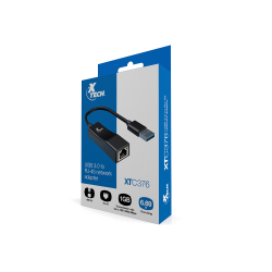 ADAP USB3.0/RJ45 M/H XTECH XTC-376 5GBPS/NEGRO