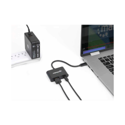 ADAP USB-C/HDMI MANH 153416 USB-C POWER/4K/60HZ/60W NEGRO