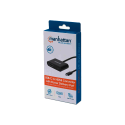 ADAP USB-C/HDMI MANH 153416 USB-C POWER/4K/60HZ/60W NEGRO