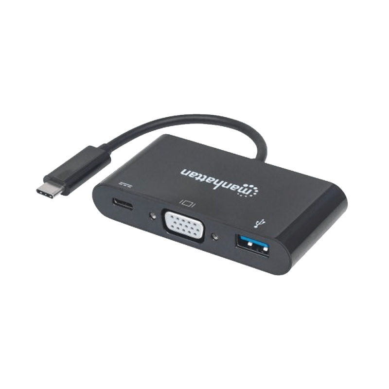 ADAP USB-C 3.1-VGA/USB-A/USB-C MANH 152044 HD/FHD/60HZ BLISTER NEG ADAP USB-C 3.1-VGA/USB-A/USB-C MANH 152044 HD/FHD/60HZ BLISTER NEG