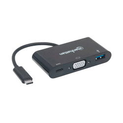 ADAP USB-C 3.1-VGA/USB-A/USB-C MANH 152044 HD/FHD/60HZ BLISTER NEG