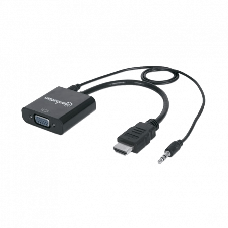 ADAP HDMI-VGA/AUDIO MANH 151559 BOLSA NEGRO