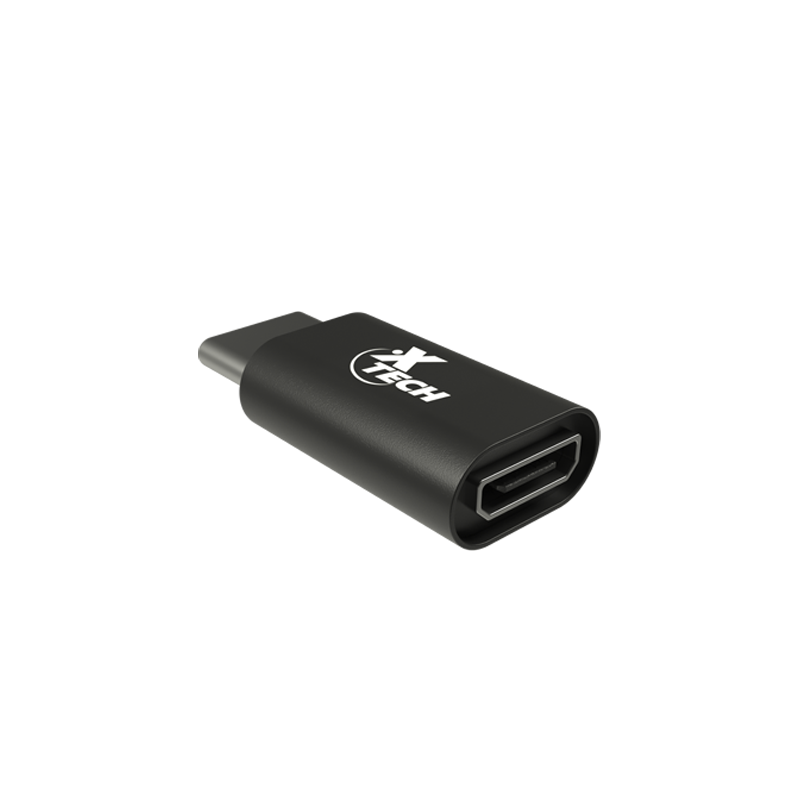 ADAP USB-C/M-USB M/H XTECH XTC-526 480MBPS/NEGRO