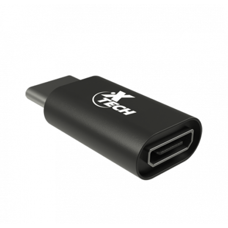 ADAP USB-C/M-USB M/H XTECH XTC-526 480MBPS/NEGRO