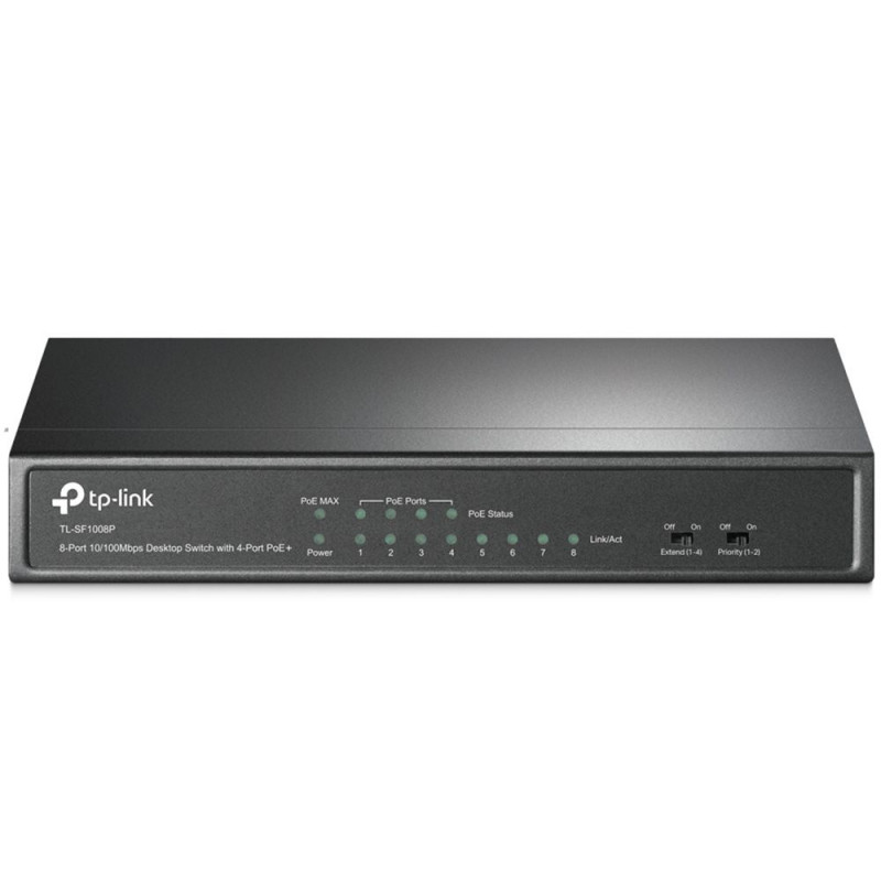 TP-LINK HUB SWITCH 8P LAN TL-SF1008P 10/100 DESK