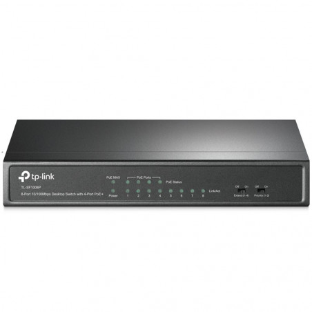 TP-LINK HUB SWITCH 8P LAN TL-SF1008P 10/100 DESK