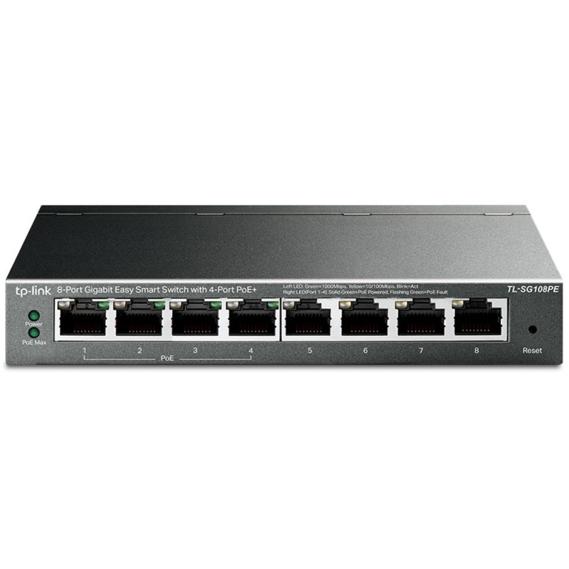 TP-LINK HUB SWITCH 8P G-LAN TL-SG108PE POE