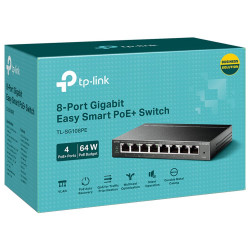 TP-LINK HUB SWITCH 8P G-LAN TL-SG108PE POE