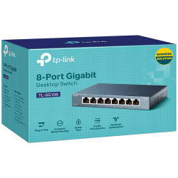 TP-LINK HUB SWITCH 8P G-LAN TL-SG108