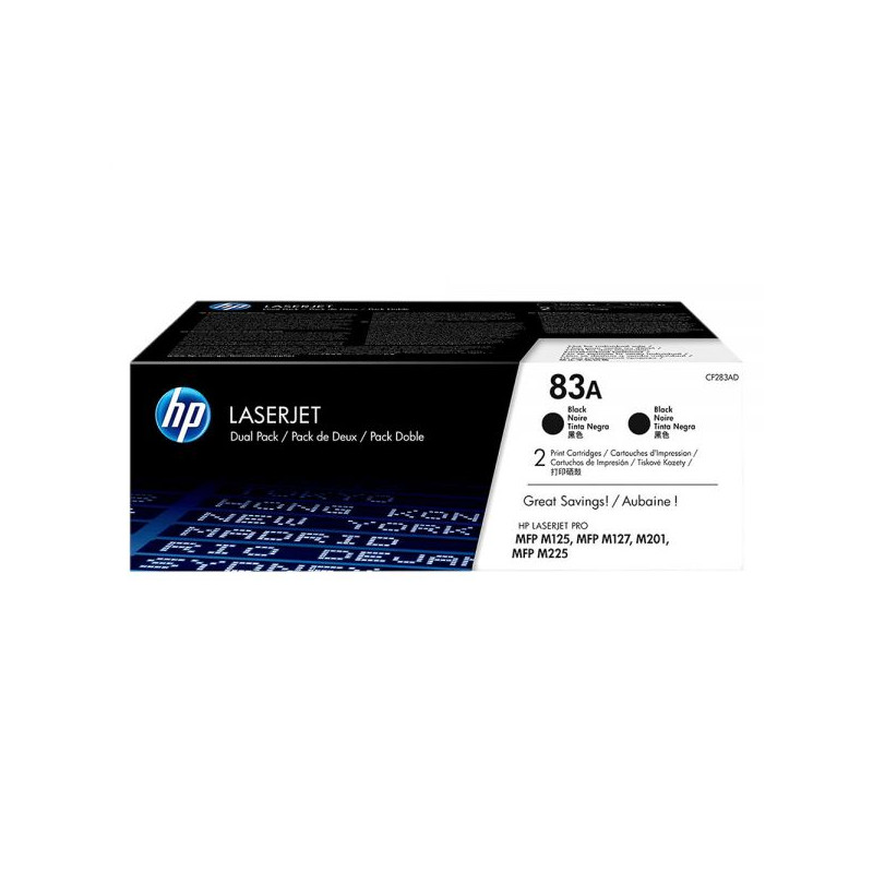 TONER HP CF283AD (83AD) M127FN DUPLO TONER HP CF283AD (83AD) M127FN DUPLO