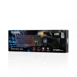 TECLADO KIT ARG-KB-2051BK ING