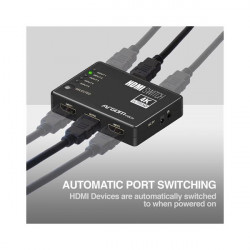 SWITCH ARG-AV-5125 5 PUERTOS HDMI 4K HD