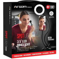SPOTLIGHT ARO ARG-LP-9300BK C/SOPORTE P/CEL