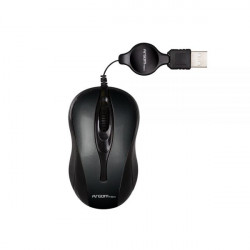 MOUSE ARGOM ARG-MS-0008BK RETRACTIL NEGRO