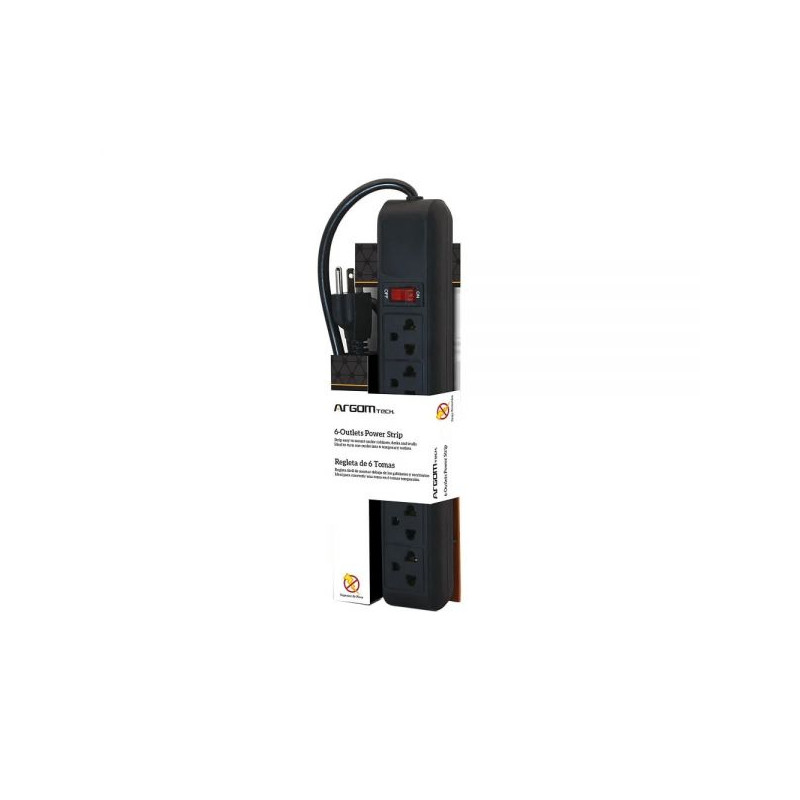 FILTRO DE LINEA ARG-AC-0252BK 6 TOMAS