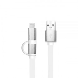 CABLE ARG-CB-0058 LIGHTNING + MICRO USB 2.0