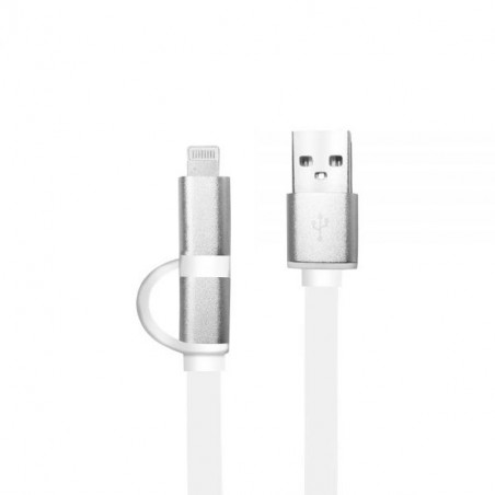 CABLE ARG-CB-0058 LIGHTNING + MICRO USB 2.0