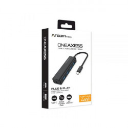 CABLE ADAPTA ARG-UB-0090 TIPO-C A USB 3.0 4 PTOS