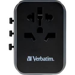 ADAPTADOR VERB UNIV TRAVEL UTA-03 CON 3 X USB-C