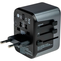ADAPTADOR VERB UNIV TRAVEL UTA-03 CON 3 X USB-C