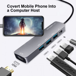 ADAPTADOR ARG-UB-0185 5 EN 1 TIPO C