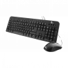 TECLADO+MOUSE USB XTECH XTK-301S ESP/NEGRO