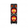 PARLANTE 2200W PULSE TORRE DOUBLE 12" BT/AUX/USB/FM/LED SP500 MULTI