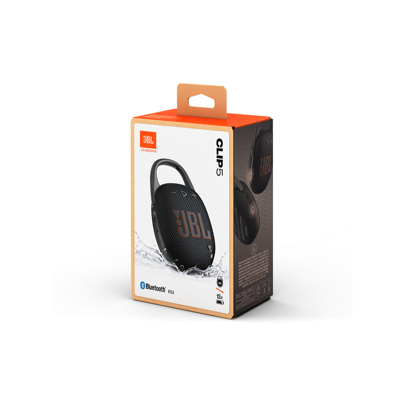 PARLANTE    7W JBL CLIP 5 JBLCLIP5BLKAM BT/BAT/IP67/NEGRO