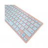 TECLADO BT FTXB1000 ULTRA SLIM ESP/ROSA 099536