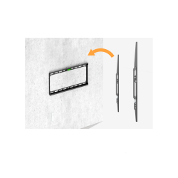 SOPORTE P/TV 32" A 75" FTX 176F 45KG/FIJO NEGRO