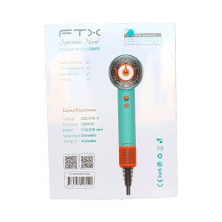 SECADOR DE CABELLO FTX SUPERSONIC NURAL 1600W 220V TURQUESA 128199