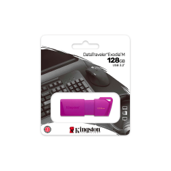 PEN KINGSTON 128GB KC-U2L128-7LP USB-A DATATRAVELER EXODIA M LILA