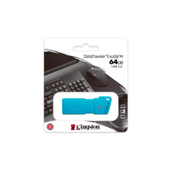 PEN KINGSTON  64GB KC-U2L64-7LB USB-A DATATRAVELER EXODIA M AZUL