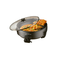 OLLA ELECTRICA SARTEN FTX 6L 1500W 220V ANTIADHERENTE NEGRO PT-09