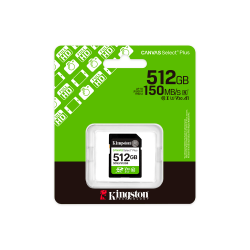 MEM SD KINGSTON 512GB SDS3/512GB 150 CANVAS SELECT PLUS CLASS 10