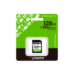 MEM SD KINGSTON 128GB SDS3/128GB 150 CANVAS SELECT PLUS CLASS 10